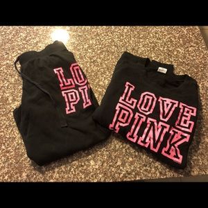 VS Pink sweatpant set
